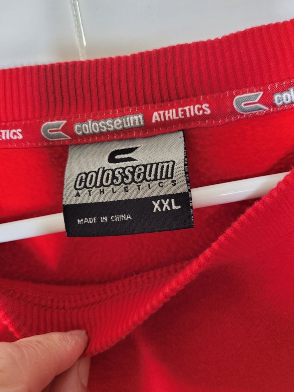 Ohio State Buckeyes Crewneck Sweatshirt Red XL Cotton blnd Embroidered Colosseum - Picture 7 of 7